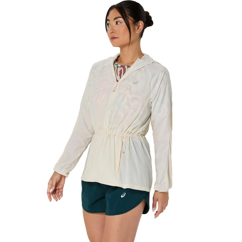 Road Packable Laufjacke Damen - creme