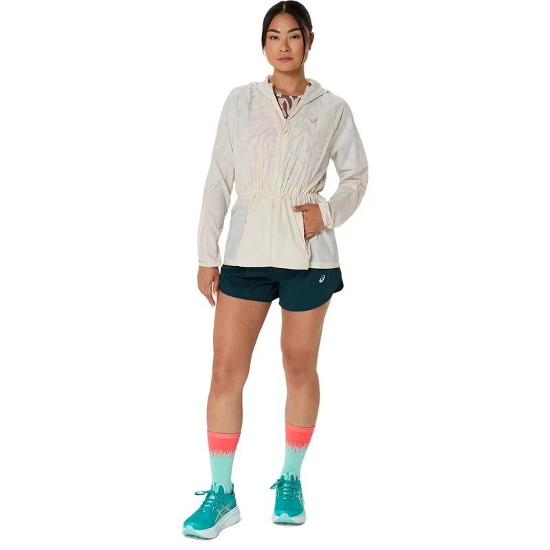 Road Packable Laufjacke Damen - creme
