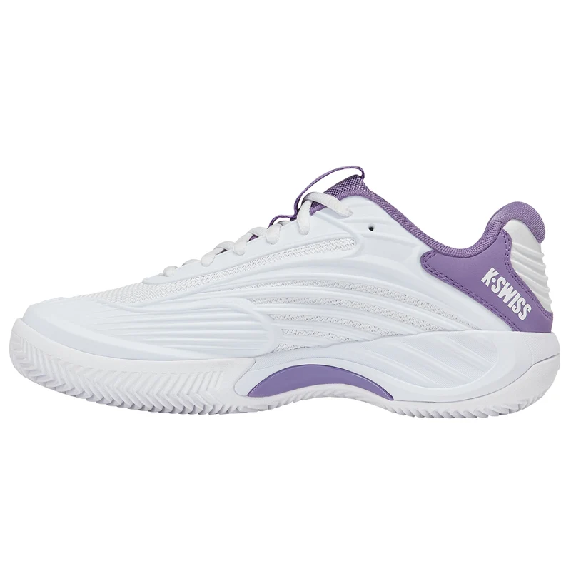 K-Swiss Hypercourt Express 3 Clay Court Tennis Shoe (Ladies) - White/Purple Haze/Lunar Rock