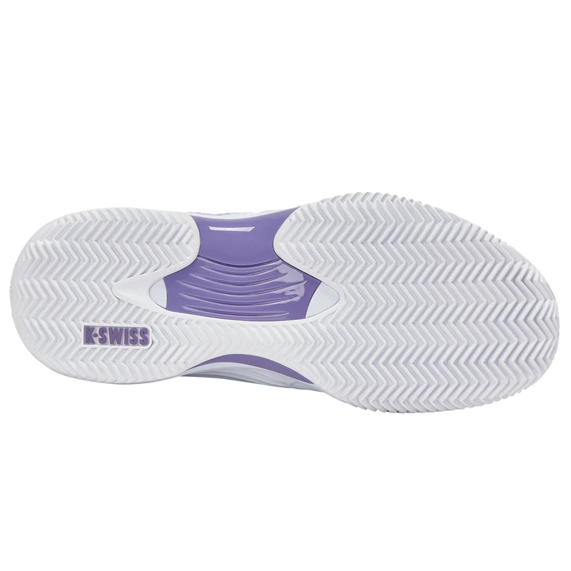 K-Swiss Hypercourt Express 3 Clay Court Tennis Shoe (Ladies) - White/Purple Haze/Lunar Rock