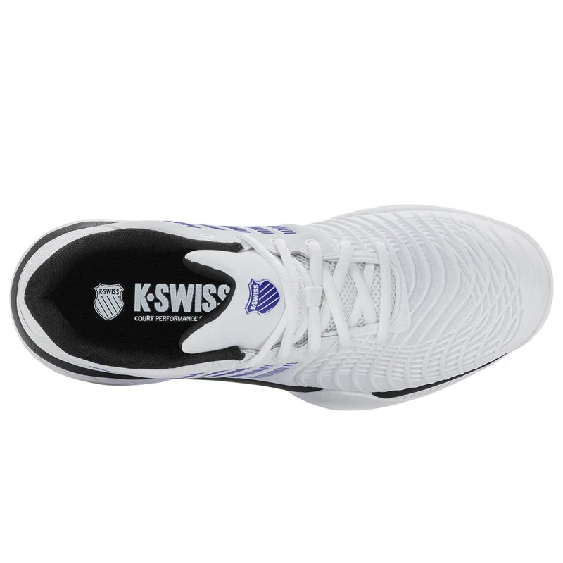 K-Swiss Express Light 3 All Court Tennis Shoe (Mens) - White/Dazzling Blue/Black
