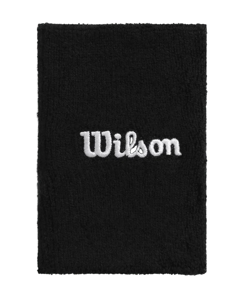 Wilson Wide Terry Schweißband Schwarz