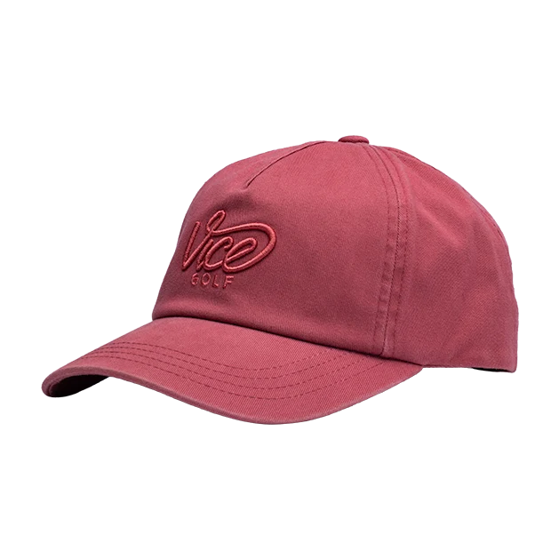 Vice Dad Cap Washed Out Red