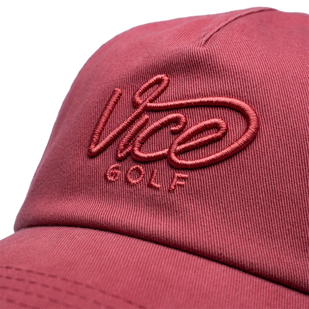 Vice Dad Cap Washed Out Red