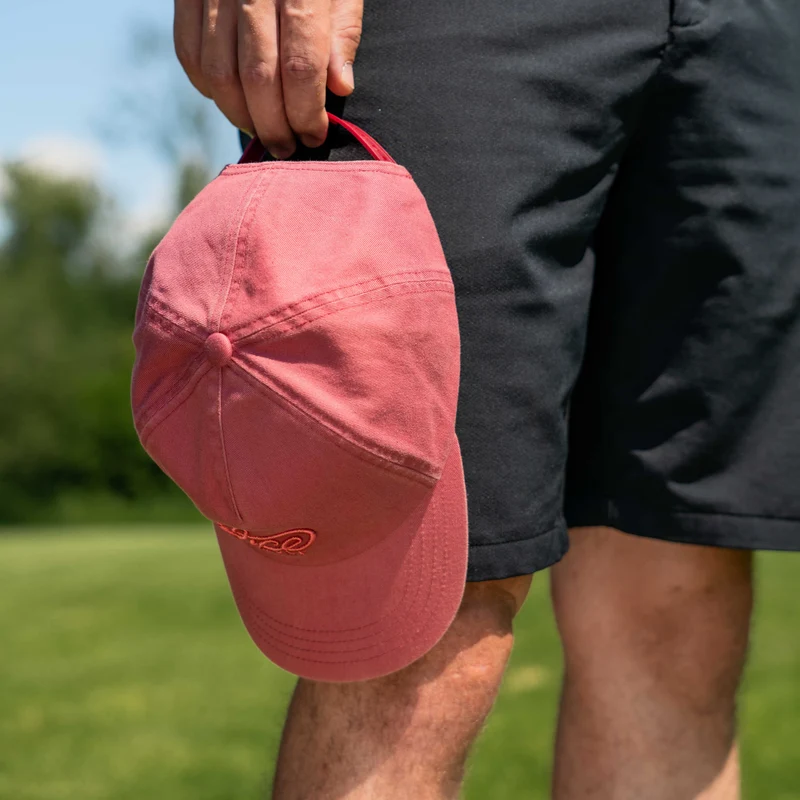 Vice Dad Cap Washed Out Red