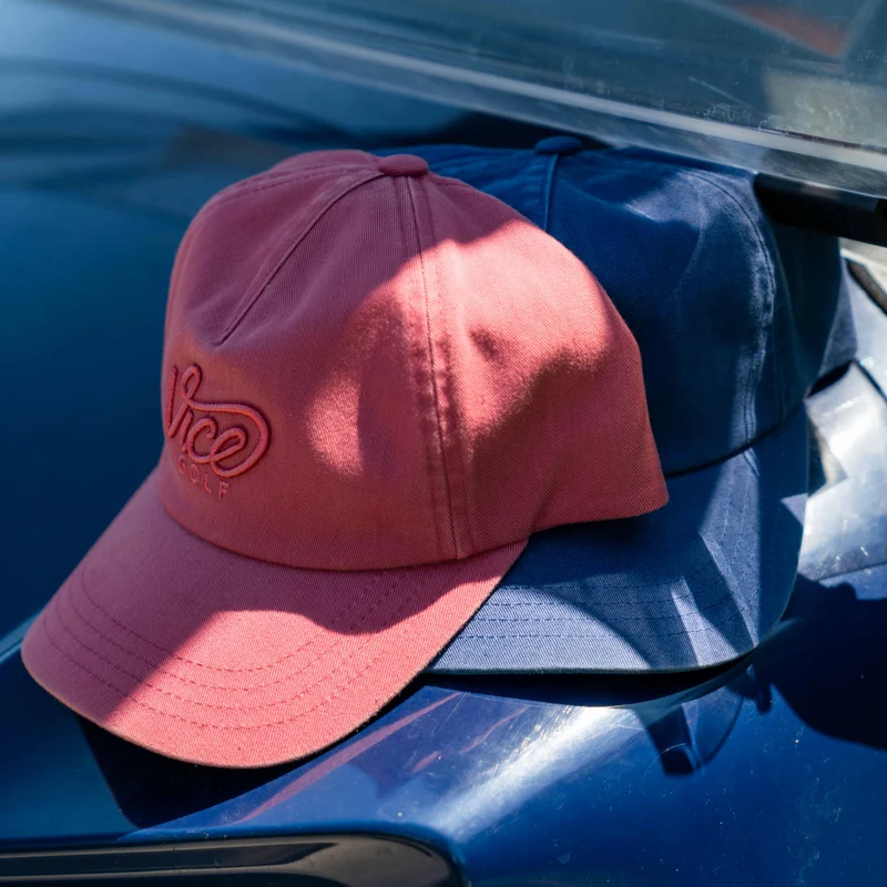 Vice Dad Cap Washed Out Red