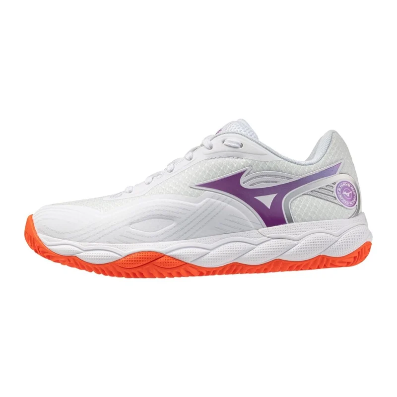 Mizuno Wave Enforce Court 2 CC (W) (White/Dahlia/Sunstone)