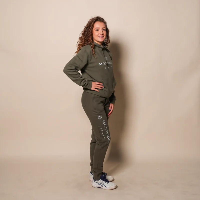 Hoodie Mrs Olijfgroen