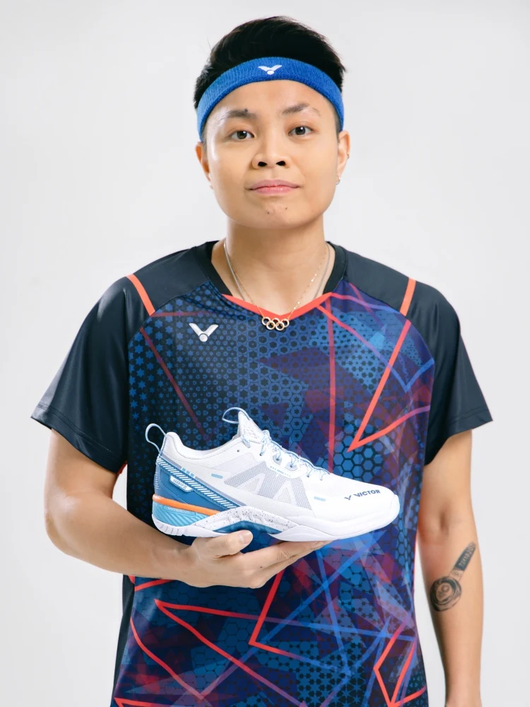 Victor S82III NitroLite Badminton Shoes (Lunar White)