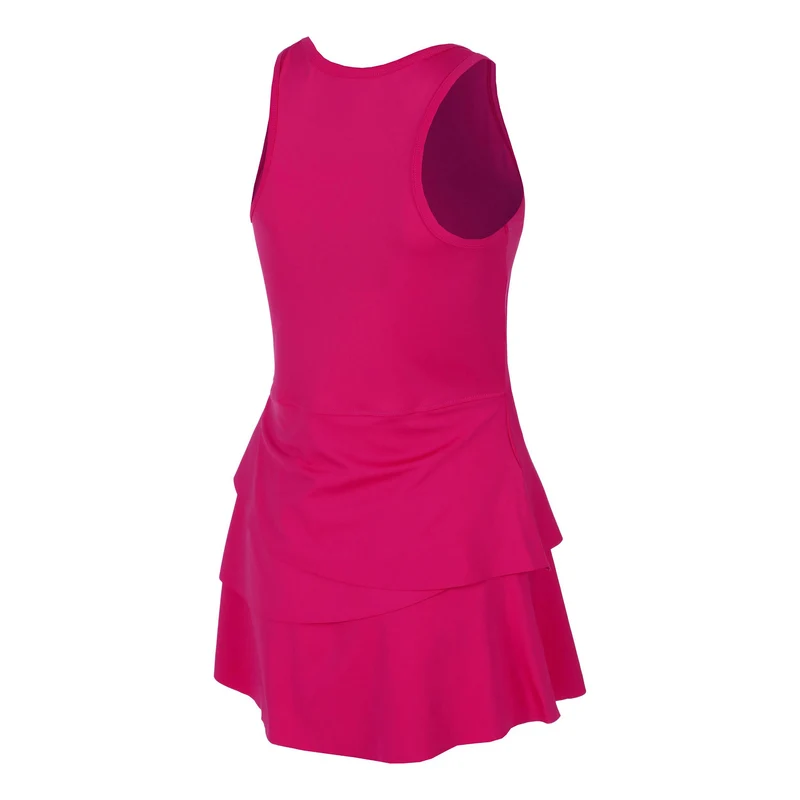 Create Flounce Kleid Damen-Pink,Weiß