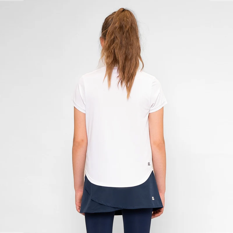Crew T-Shirt Mädchen-Weiß