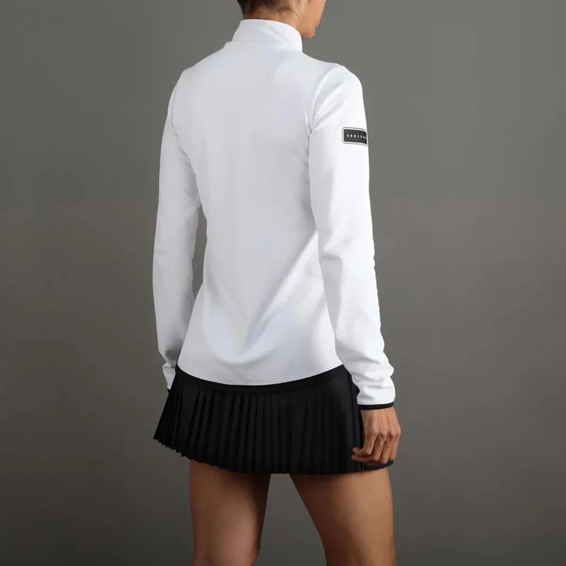 Lithe Trainingsjacke Damen - weiß,