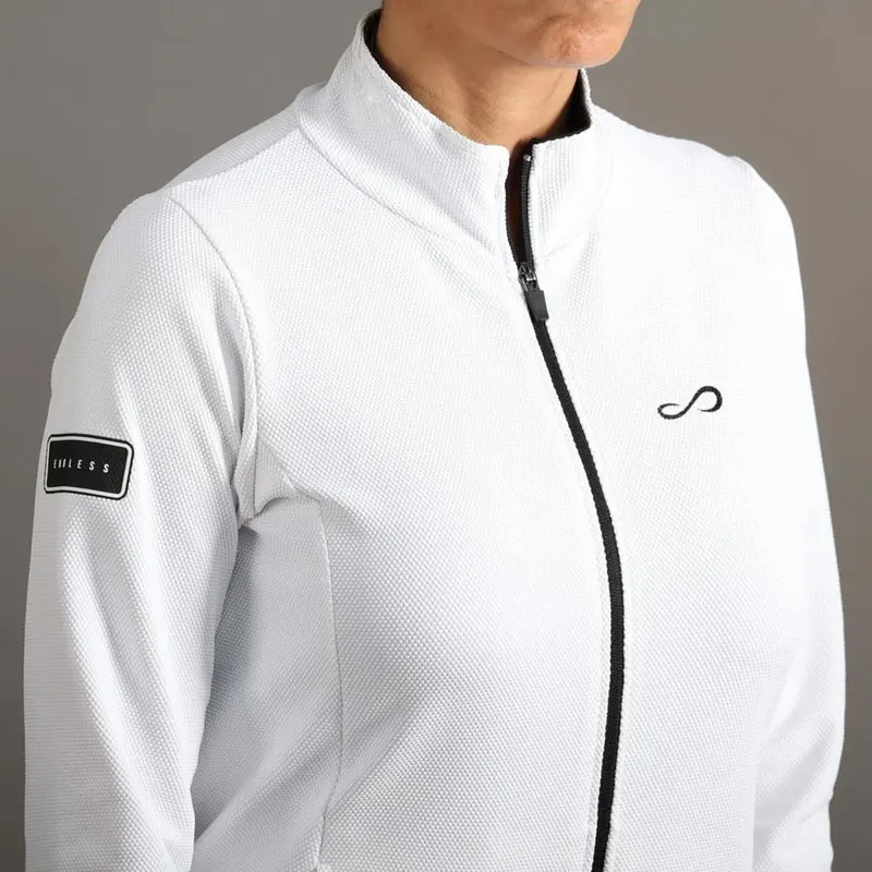 Lithe Trainingsjacke Damen - weiß,