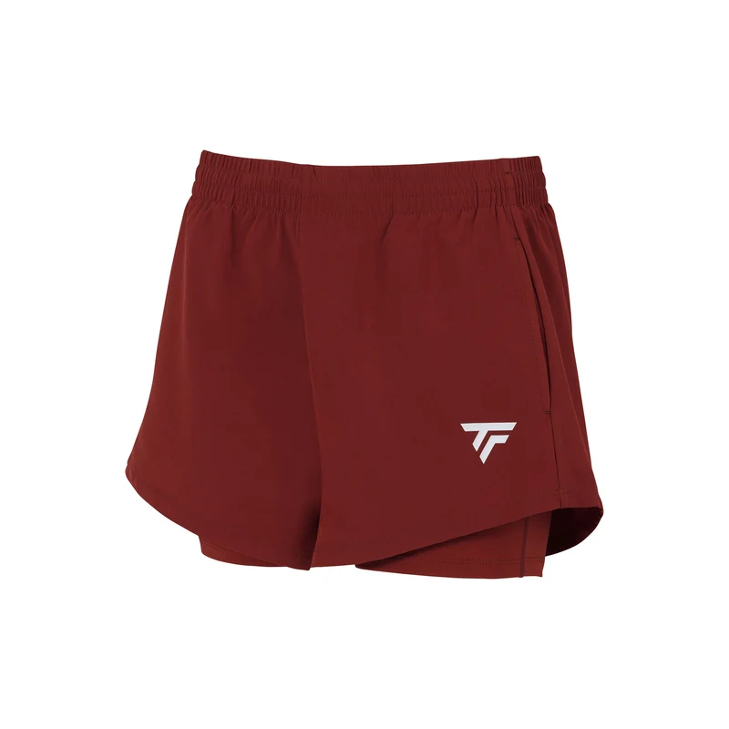 Team Ballshort Damen-Dunkelrot