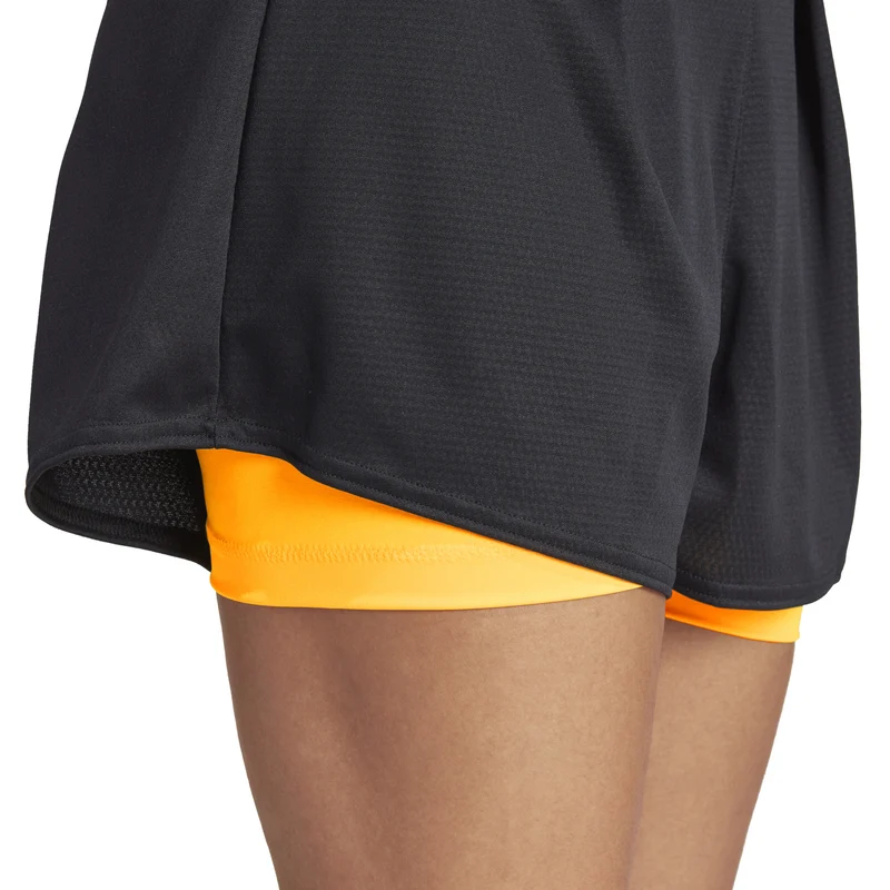 Match Pro 3in Ballshort Damen-Schwarz,Orange