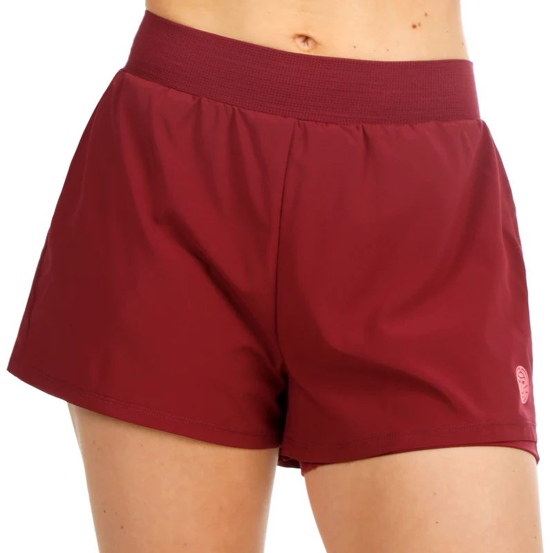 Freeze Out 2in1 Shorts Damen - dunkelrot