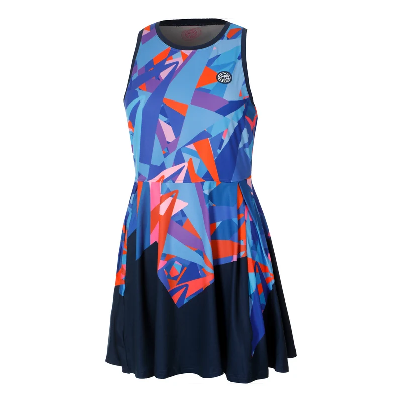 Spike Kleid Damen-Dunkelblau,Mehrfarbig