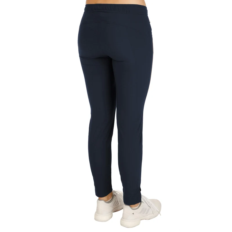 Lilly Trainingshose Damen - dunkelblau, silber