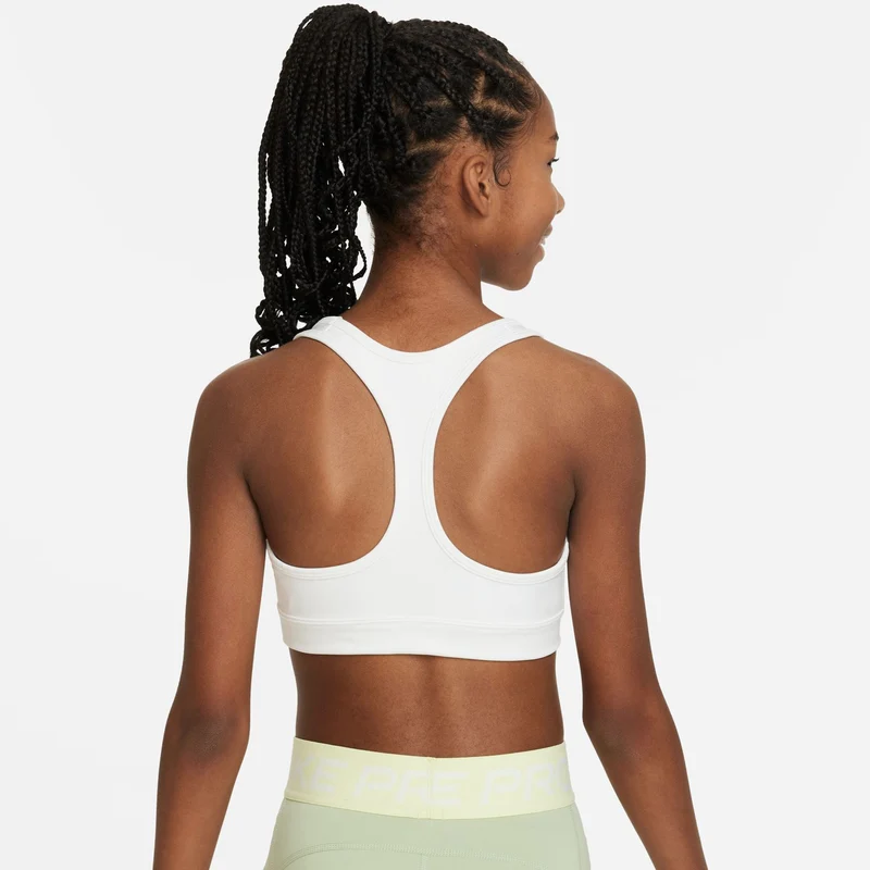 Dri-Fit Swoosh Sport-BH Mädchen-Weiß