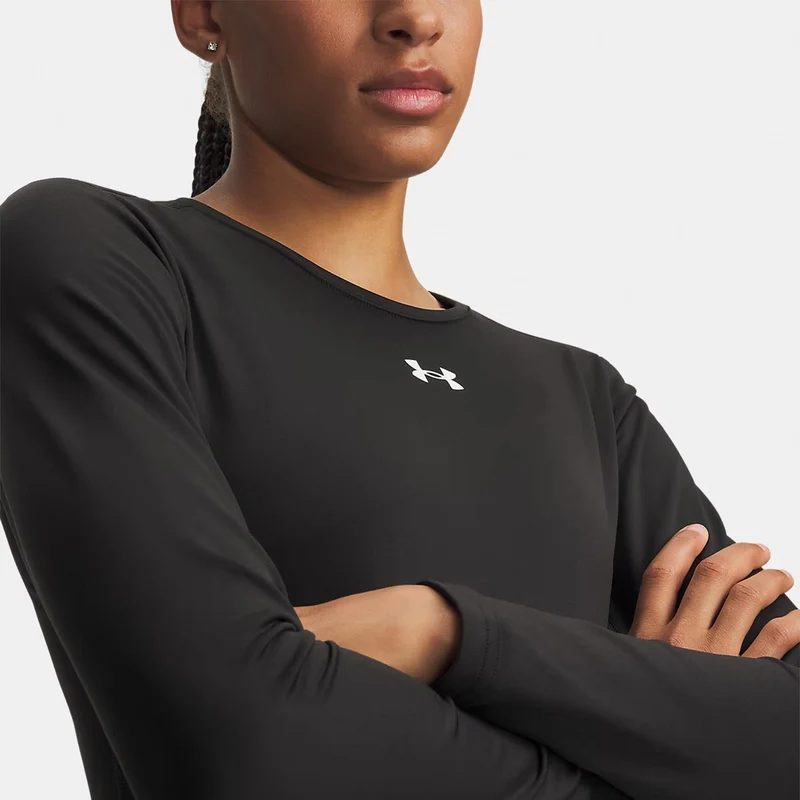 ColdGear Crew Longsleeve Damen - schwarz, weiß