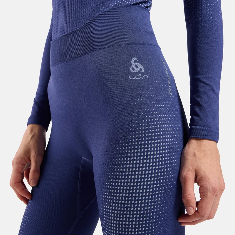 Performance Warm Eco Big Logo Bottom Long Tight Damen-blau