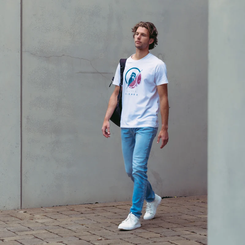 Create 40:40 T-Shirt Herren-Weiß,Mehrfarbig