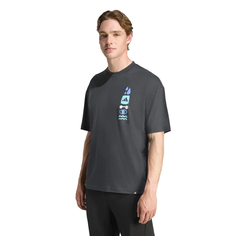 GFX Joy T-Shirt Herren - dunkelgrau, mehrfarbig