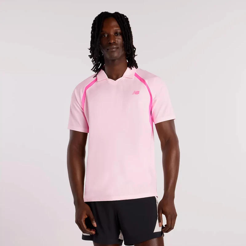 Tournament T-Shirt Herren-rosa, weiß