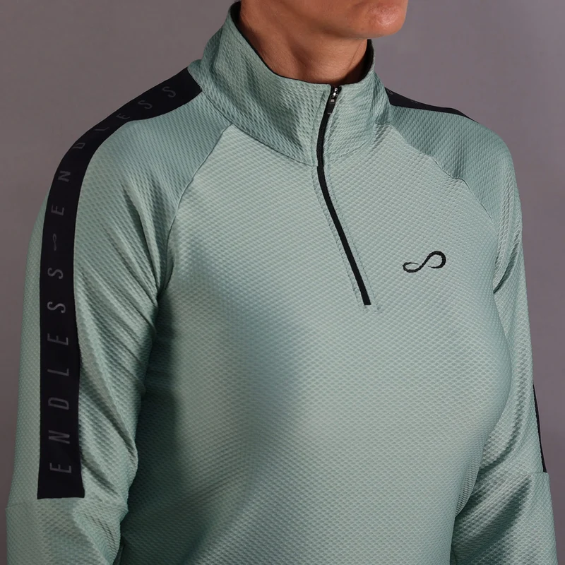 Kirsch Iconic Ii Longsleeve Damen-Grün,Dunkelblau