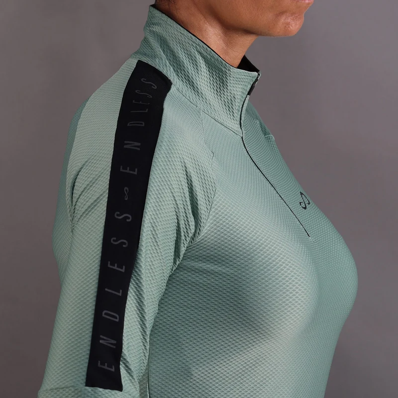 Kirsch Iconic Ii Longsleeve Damen-Grün,Dunkelblau