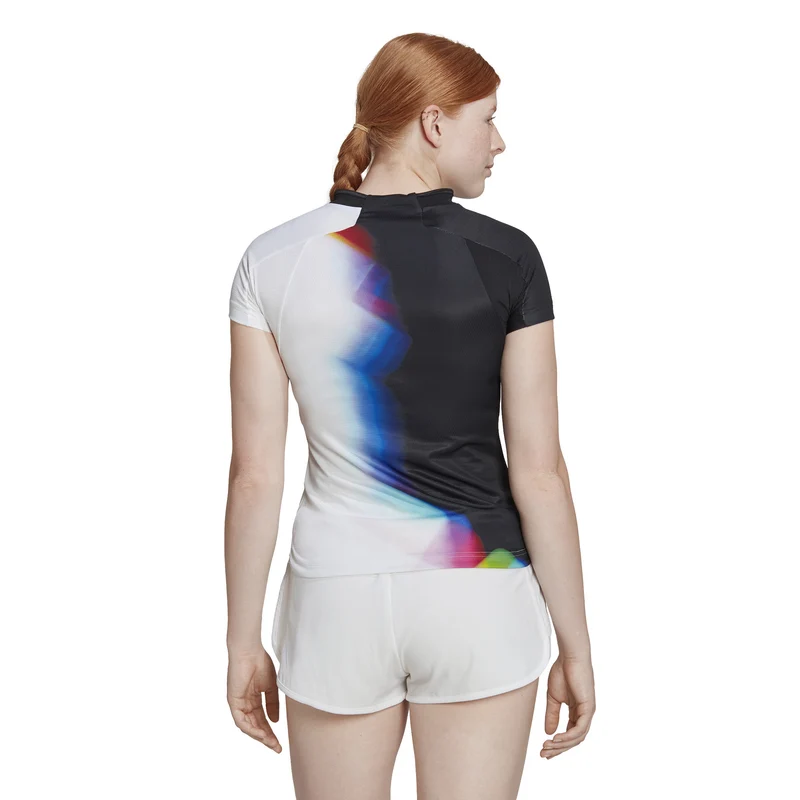 World Cup T-Shirt Damen-Schwarz,Weiß