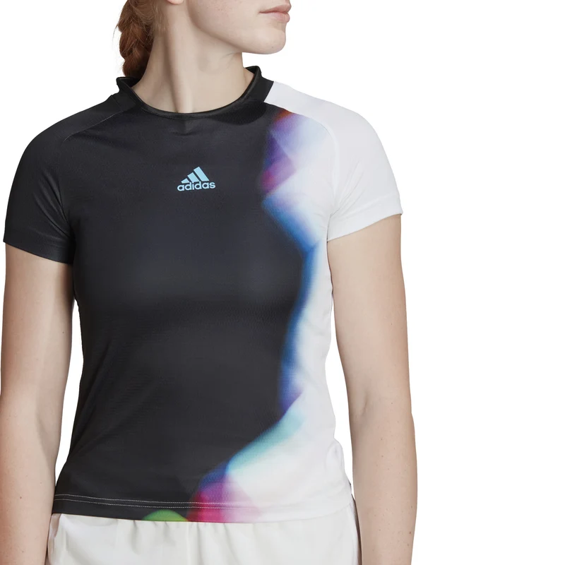 World Cup T-Shirt Damen-Schwarz,Weiß