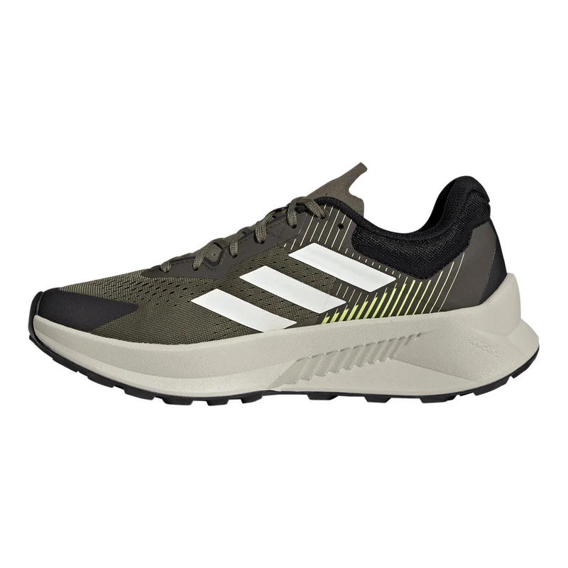 Terrex Soulstride Flow Trailschuh Herren - oliv, weiß