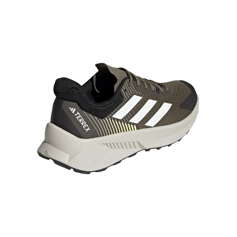 Terrex Soulstride Flow Trailschuh Herren - oliv, weiß