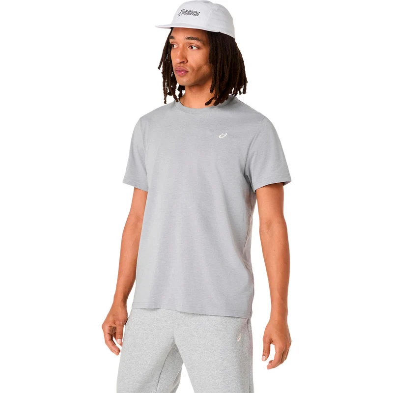 Spiral Embroidery Laufshirt Herren-grau