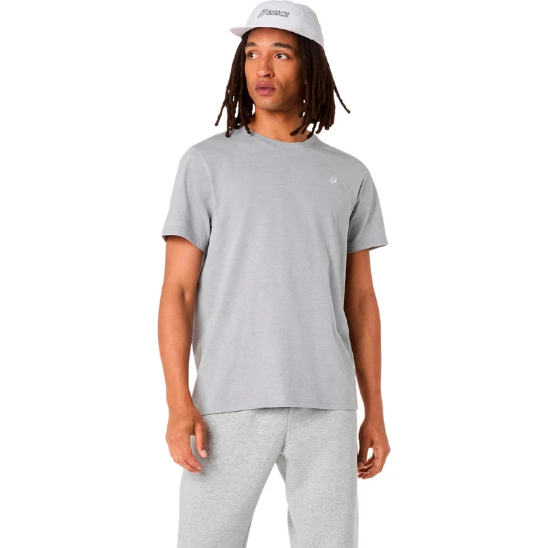 Spiral Embroidery Laufshirt Herren-grau