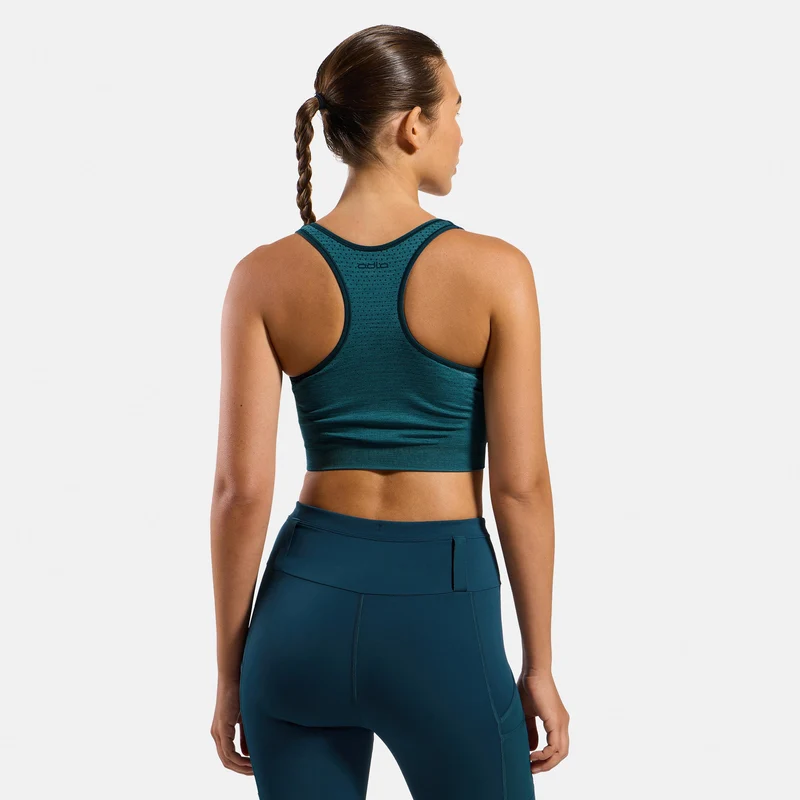 Seamless Medium Padded Sport Sport-BH Damen - petrol