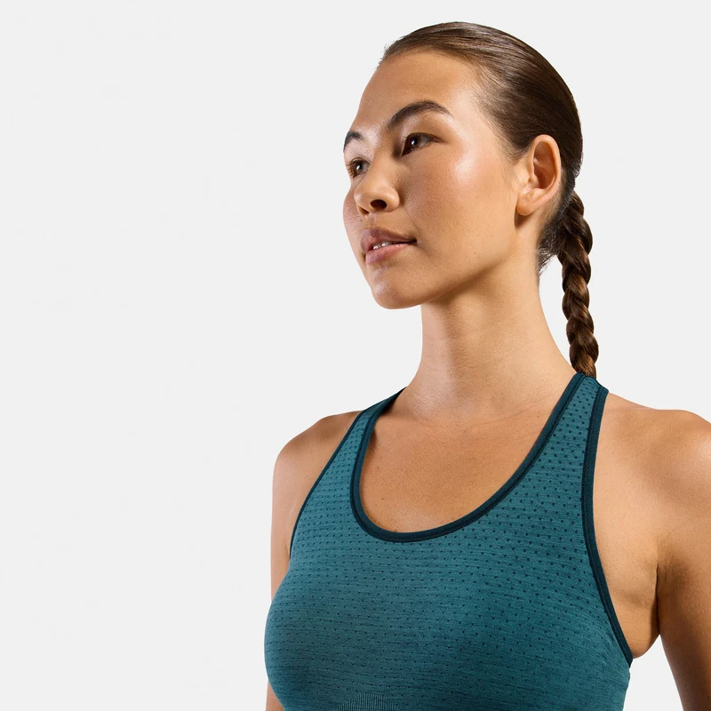 Seamless Medium Padded Sport Sport-BH Damen - petrol