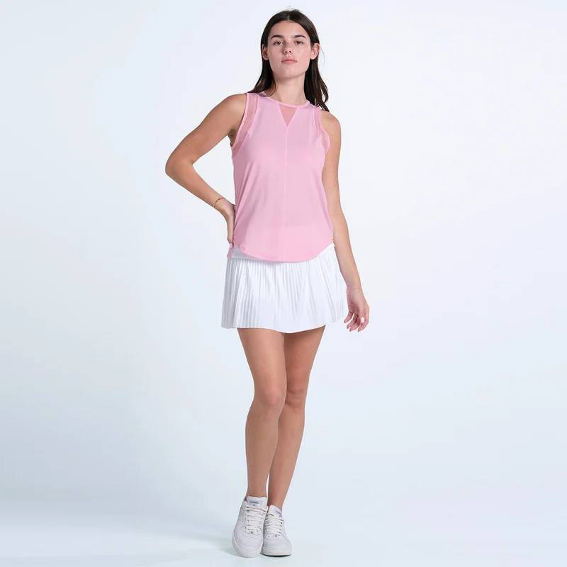Chill Out Tank-Top Damen - rosa, weiß