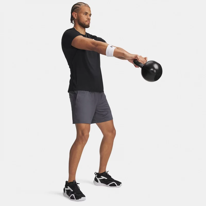 Tech Vent 7in Shorts Herren - grau, weiß
