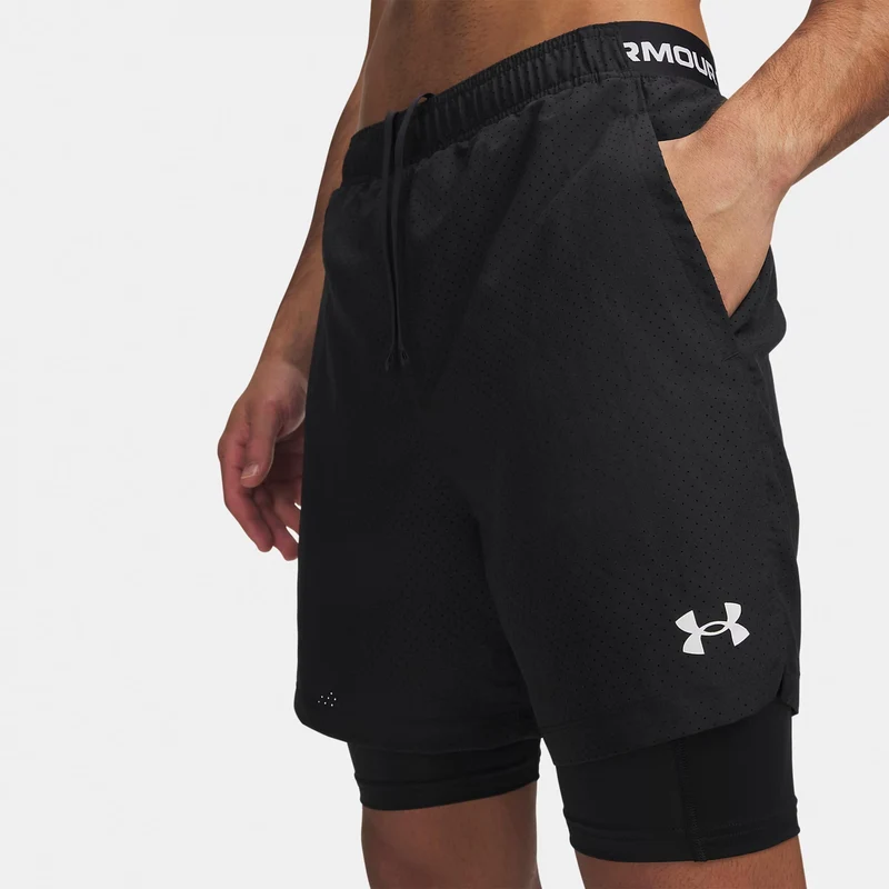 Vanish Woven 2.0 2n1 Shorts Herren - schwarz, weiß