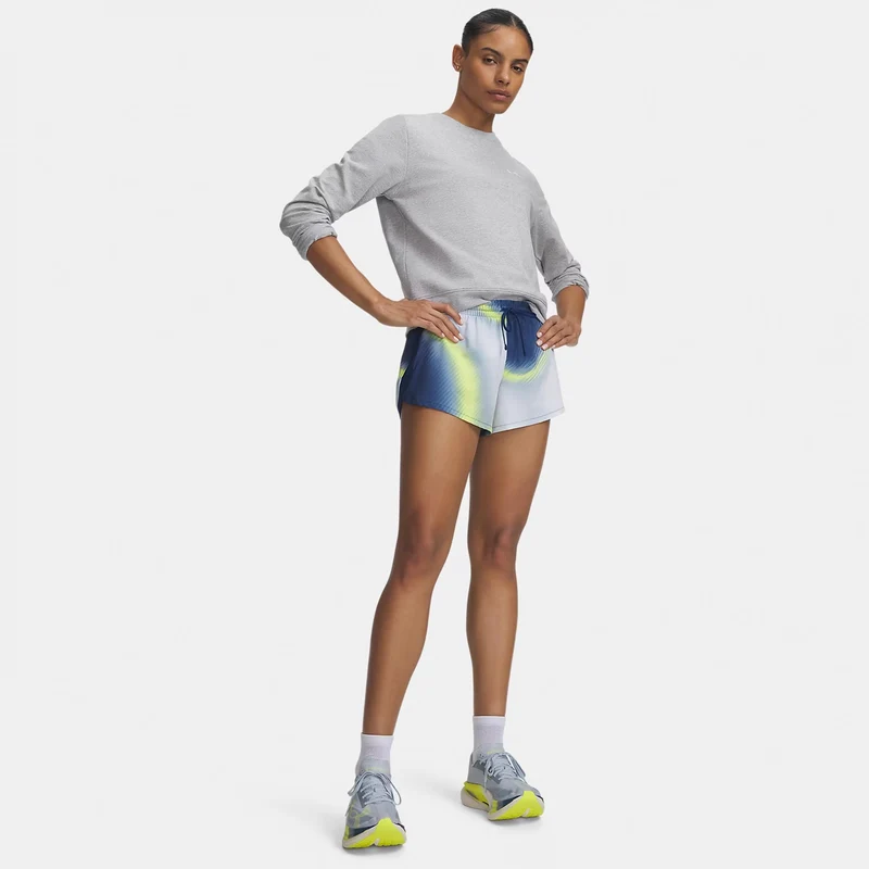 Velociti Pro 3in Laufshorts Damen - blau, mehrfarbig