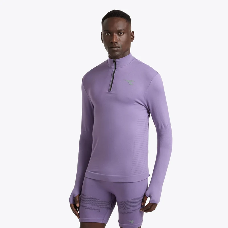 1/2 Zip Stratouno Longsleeve Herren - violett