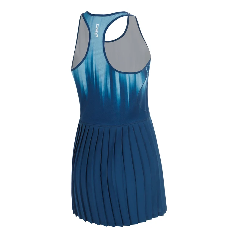 AOP Kleid Damen - dunkelblau, hellblau