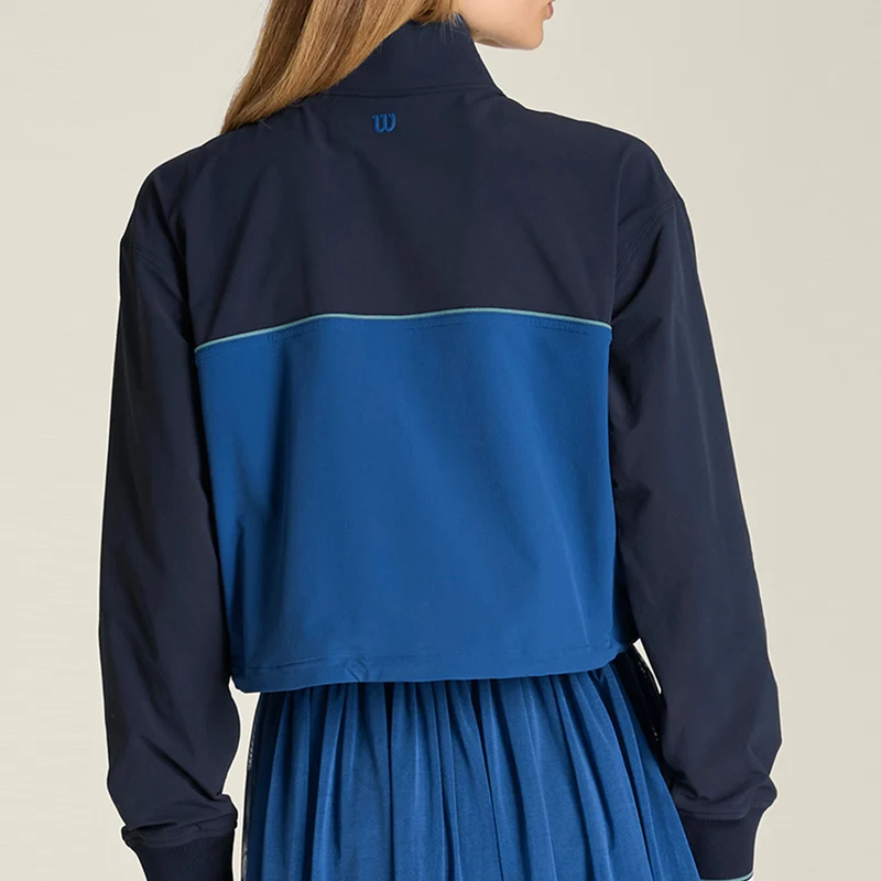 Davenport Woven Sweatshirt Damen - dunkelblau, hellblau