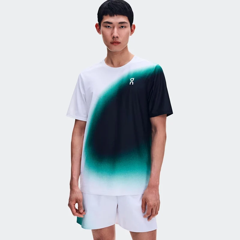 Court- Swing T-Shirt Herren - weiß, grün