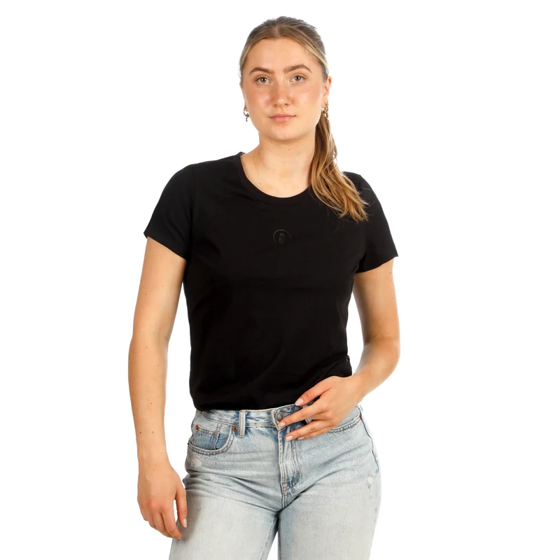 Tonal Core T-Shirt Damen-schwarz