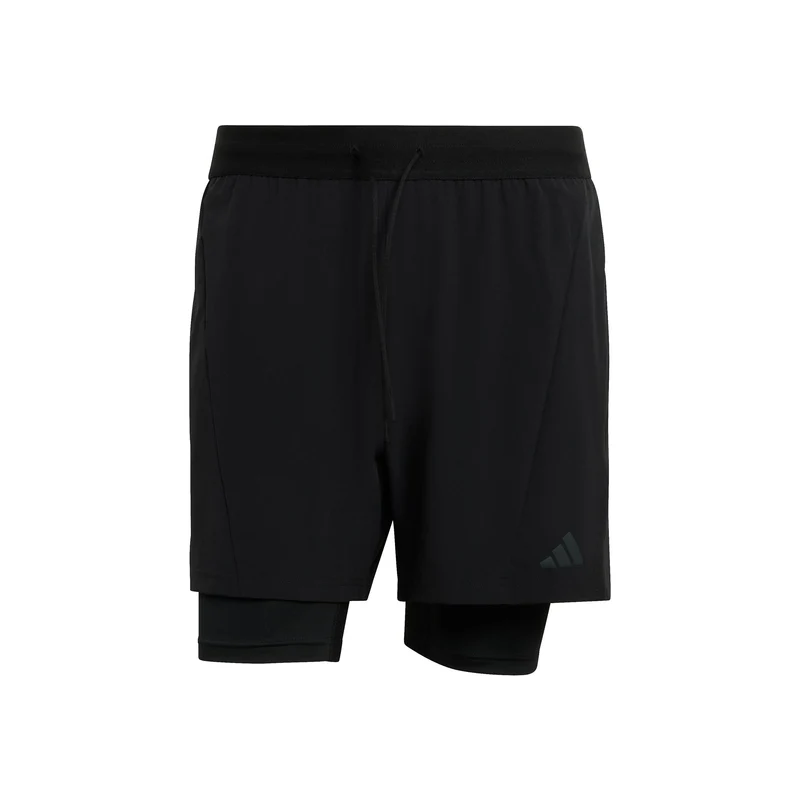 D4T 2in1 Shorts Herren-schwarz