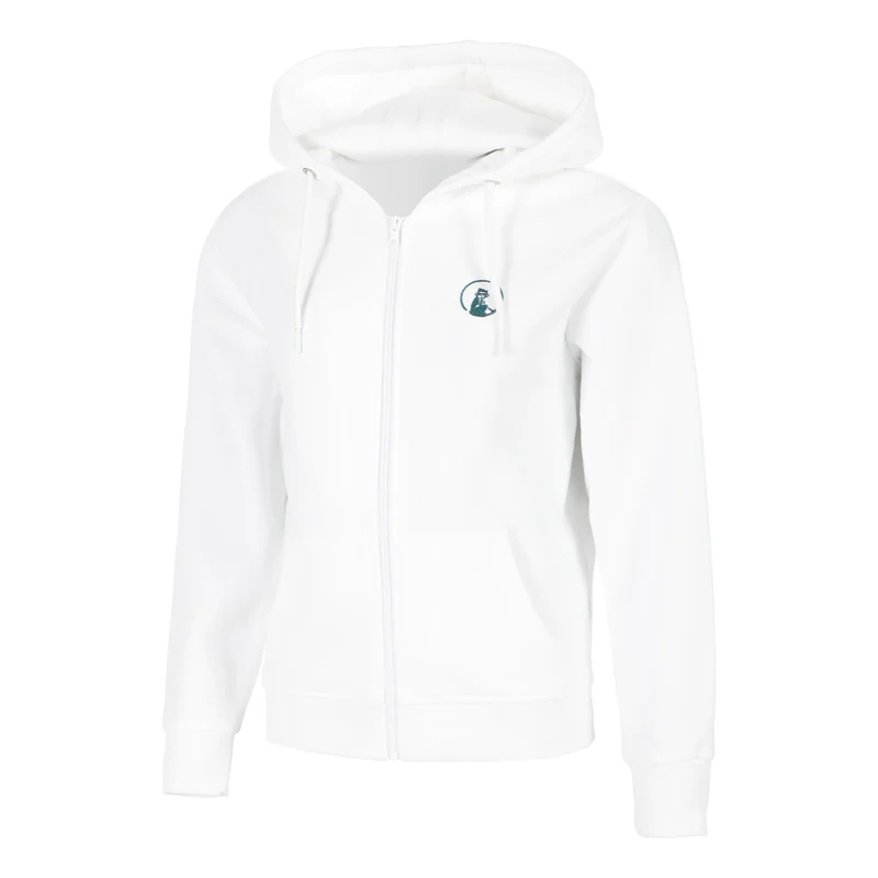 Create Flower Zip Sweatjacke Damen-Weiß,Mehrfarbig