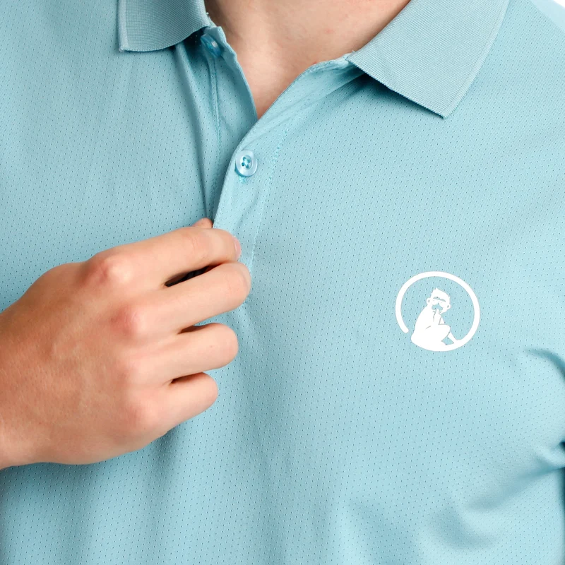 Create Tournament Polo Herren-Hellblau,Mehrfarbig